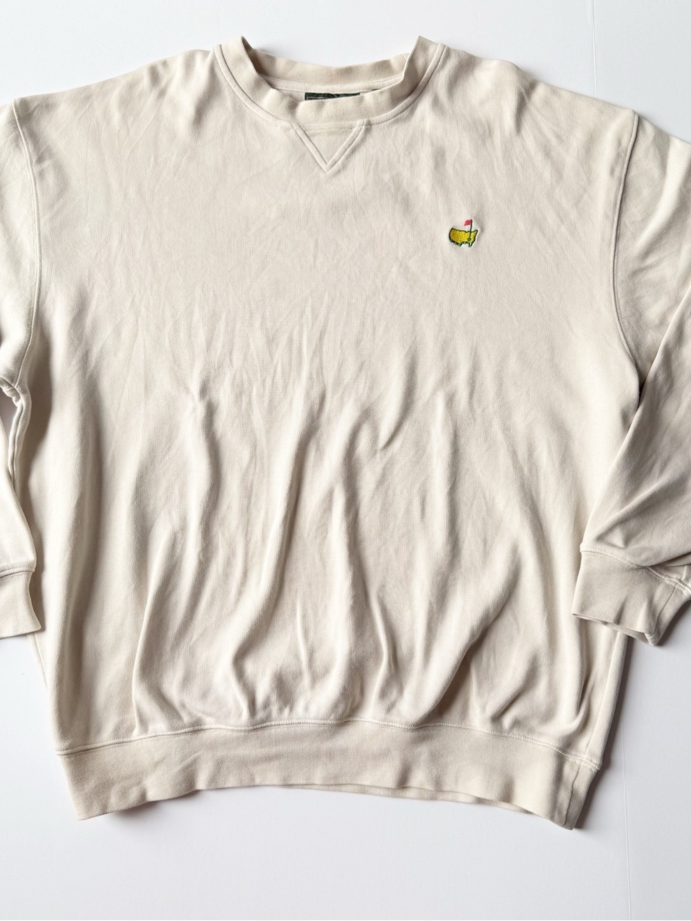 Masters Augusta National Golf Club crewneck sweatshirt Cream XL